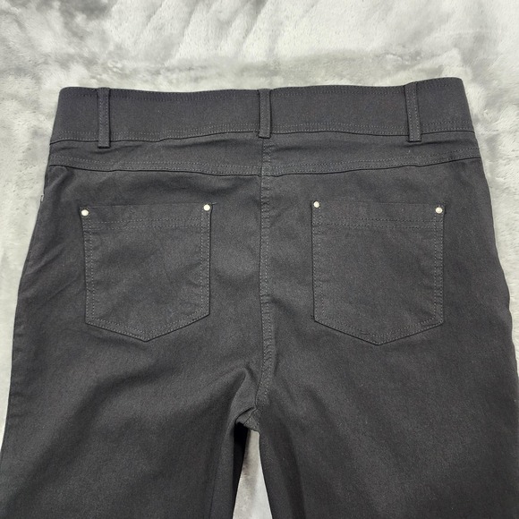 89th + Madison Pants Womens 10 Black Skinny Pull On Stretch Jegging Casual Work - Picture 4 of 11